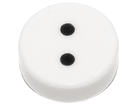 LEGO® los onderdeel Tegel Rond met Motief Wit 98138pb076