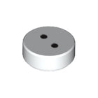 LEGO® los onderdeel Tegel Rond met Motief Wit 98138pb076
