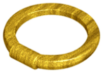 LEGO® los onderdeel Wapen in kleur Parel Goud 35485