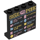 LEGO® los onderdeel Paneel met Motief Zwart 60581pb127