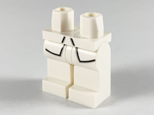 Plaatje in Gallery viewer laden, LEGO® los onderdeel Benen met Motief Wit 970c00pb1044