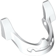 LEGO® los onderdeel Hoofddeksel Accessoire Wit 98129