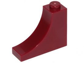 LEGO® los onderdeel Steen Boog in kleur Donkerrood 18653