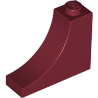 Plaatje in Gallery viewer laden, LEGO® los onderdeel Steen Boog in kleur Donkerrood 18653
