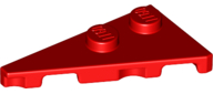 LEGO® los onderdeel Wig Plaat in kleur Rood 65429