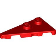 LEGO® los onderdeel Wig Plaat in kleur Rood 65429