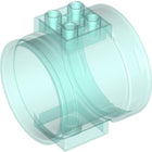 LEGO® los onderdeel Cilinder Doorzichtig Lichtblauw 49736