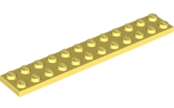 Plaatje in Gallery viewer laden, LEGO® los onderdeel Plaat Algemeen Helder Lichtgeel 2445