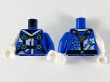 Plaatje in Gallery viewer laden, LEGO® los onderdeel Lijf met Motief Blauw 973pb3764c01