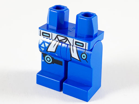 LEGO® los onderdeel Benen met Motief Blauw 970c00pb1051