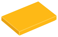 Plaatje in Gallery viewer laden, LEGO® los onderdeel Tegel Algemeen Helder Licht Oranje 26603