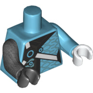 Plaatje in Gallery viewer laden, LEGO® Lijf met Motief Medium Azuurblauw 973pb3831c01