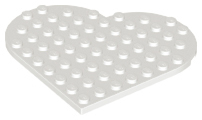 LEGO® los onderdeel Plaat Rond in kleur Wit 65486