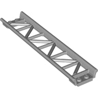 LEGO® los onderdeel Rails in kleur Parel Donkergrijs 25059