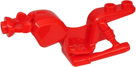 LEGO® los onderdeel Fiets & Motor in kleur Rood 65521