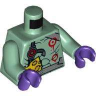 LEGO® los onderdeel Lijf met Motief Zandgroen 973pb3784c01