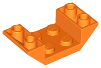 Plaatje in Gallery viewer laden, LEGO® los onderdeel Dakpan Omgekeerd in kleur Oranje 4871