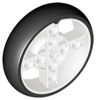 LEGO® los onderdeel Wiel in kleur Wit 39367pb02