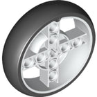 LEGO® los onderdeel Wiel in kleur Wit 39367pb02