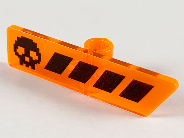 LEGO® 65191pb02 in kleur Doorzichtig Neon Oranje