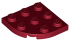 LEGO® los onderdeel Plaat Rond in kleur Donkerrood 30357