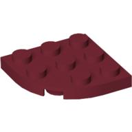 Plaatje in Gallery viewer laden, LEGO® los onderdeel Plaat Rond in kleur Donkerrood 30357