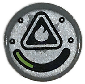 LEGO® Tegel Rond met Motief 98138pb099