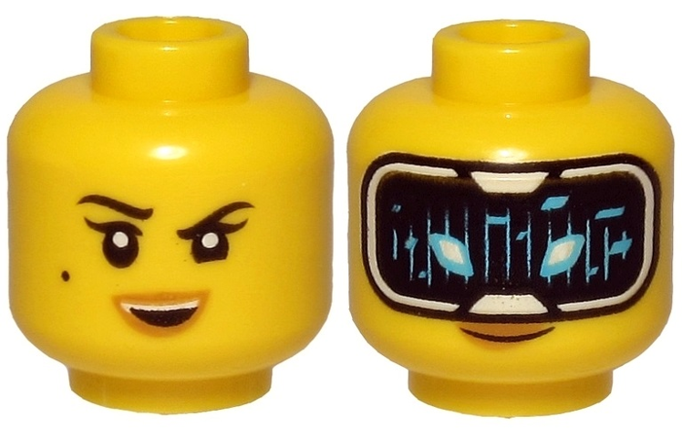 LEGO® los onderdeel Hoofd in kleur Geel 3626cpb2572