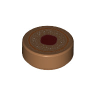 LEGO® onderdeel Tegel Rond met Motief Medium Noga 98138pb057