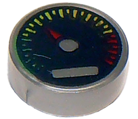 LEGO® los onderdeel Tegel Rond met Motief Zilver 98138pb010