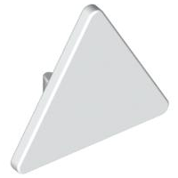 LEGO® los onderdeel Verkeersbord in kleur Wit 892