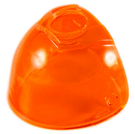 LEGO® Hoofddeksel Accessoire Doorzichtig Neon Oranje 89159