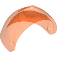LEGO® Hoofddeksel Accessoire Doorzichtig Neon Oranje 89159