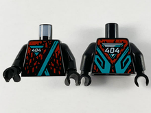 Plaatje in Gallery viewer laden, LEGO® los onderdeel Lijf met Motief Zwart 973pb3770c01