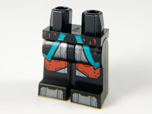 Plaatje in Gallery viewer laden, LEGO® los onderdeel Benen met Motief Zwart 970c00pb1052