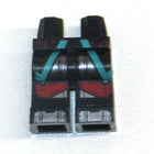 LEGO® los onderdeel Benen met Motief Zwart 970c00pb1052