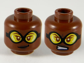 LEGO® los onderdeel Hoofd Roodachtig Bruin 3626cpb2518