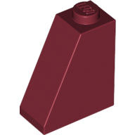 Plaatje in Gallery viewer laden, LEGO® los onderdeel Dakpan Algemeen Donkerrood 60481
