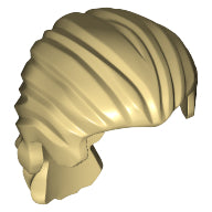 LEGO® los onderdeel Haar in kleur Geelbruin 95226