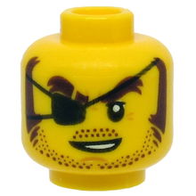 Plaatje in Gallery viewer laden, LEGO® los onderdeel Hoofd in kleur Geel 3626cpb2526