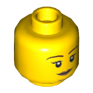 Plaatje in Gallery viewer laden, LEGO® los onderdeel Hoofd in kleur Geel 3626cpb2535
