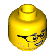 Plaatje in Gallery viewer laden, LEGO® los onderdeel Hoofd in kleur Geel 3626cpb2534