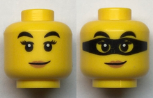 Plaatje in Gallery viewer laden, LEGO® los onderdeel Hoofd in kleur Geel 3626cpb2533