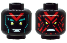 Plaatje in Gallery viewer laden, LEGO® los onderdeel Hoofd in kleur Zwart 3626cpb2556