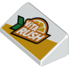 LEGO® los onderdeel Dakpan met Motief Wit 85984pb236