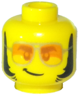 LEGO® los onderdeel Hoofd in kleur Geel 3626cpb2540