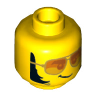 Plaatje in Gallery viewer laden, LEGO® los onderdeel Hoofd in kleur Geel 3626cpb2540