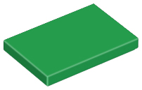 LEGO® los onderdeel Tegel Algemeen in kleur Groen 26603