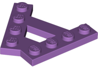 LEGO® los onderdeel Wig Plaat in kleur Medium Lavendel 15706