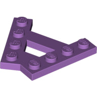 Plaatje in Gallery viewer laden, LEGO® los onderdeel Wig Plaat in kleur Medium Lavendel 15706